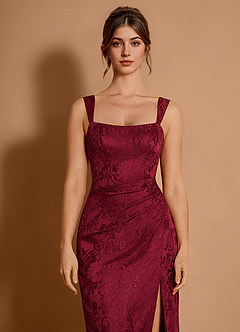 Keira Frambuesa Oscura Vestido midi image3