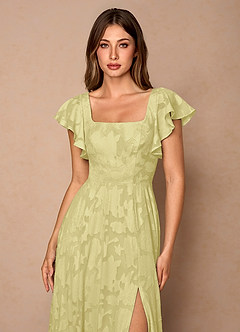 Talia 레몬 샤베트 미디 드레스 image5