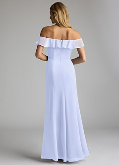 Azazie Sophie Bridesmaid Dresses Lavender A-Line Off the Shoulder Chiffon Convertible Dress image3