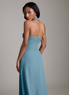 Azazie Clarisa Bridesmaid Dresses Bermuda A-Line Pleated Chiffon Dress image4