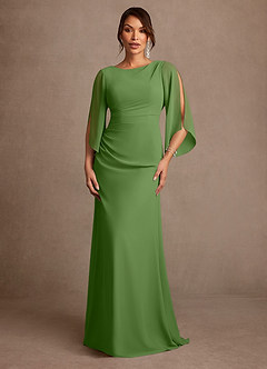 Azazie Anaheim Mother of the Bride Dresses Basil A-Line Pleated Chiffon Dress image1