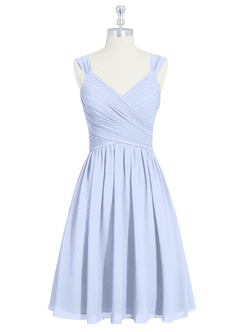 Azazie Angie Brautjungfernkleider A-Linie Korsett Chiffon Kleid Eis image7