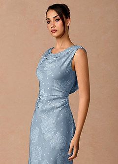 Robe Longue Bleu Poudre Ligeia image5