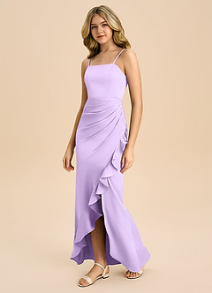 Azazie Buzzy Junior Klä av Tubklänning i Stretch Satin Plisserad image7