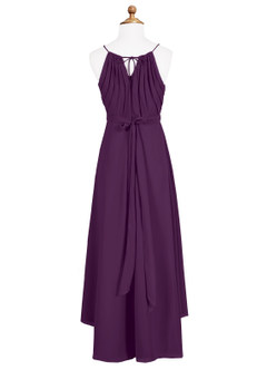 Azazie Oaklynn Junior Robe Trapèze en Mousseline de soie Plissée Grain De Raisin image7