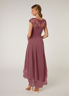 Azazie Shonda Mother of the Bride Dresses Desert Rose Lace Chiffon Dress image2