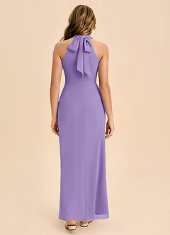 Azazie Doretta Junior Robe Fourreau en Mousseline de soie Plissée Tahiti image2