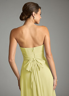 Azazie Tamira Suknie dla druhen Linia A Pofałdowany Szyfon Do ziemi Sukienka image5