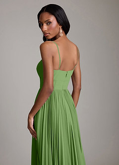 Azazie Akiko Bridesmaid Dresses Basil A-Line Sweetheart Neckline Chiffon Dress image6