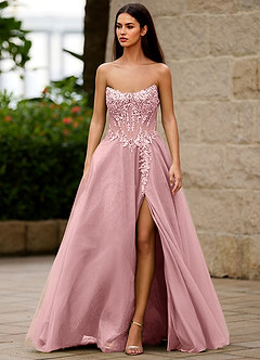 Brilliance Rosa Glitzerndes Ballkleid image4
