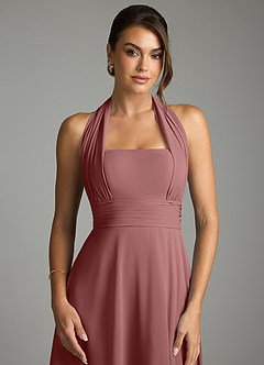 Azazie Tamira Suknie dla druhen Linia A Pofałdowany Szyfon Do ziemi Sukienka image6