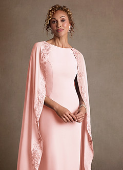 Azazie Artemisia Klänningar till brudens mor Klä Tubklänning i Chiffong Spets Rodnande Rosa image6