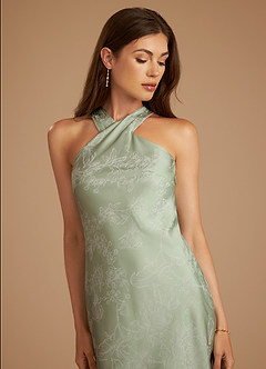 Azazie Doretta Robes de demoiselle d'honneur Robe Sirène en Fleurir Plissée Fleur De Sauge image5