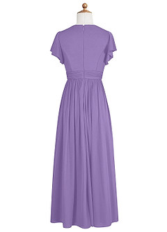 Azazie Mosley Junior Tahiti A-Line Ruched Mesh Dress image8
