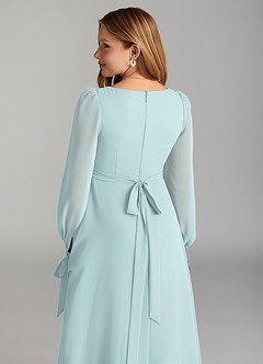 Azazie Leonia Junior Mist A-Line with Pockets Chiffon Dress image6
