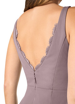 Azazie Verami Brautjungfernkleider Meerjungfrau-Linie Spitze Gittergewebe Kleid Dämmerung image5