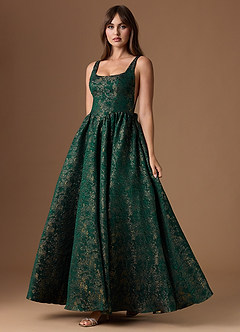 Bea Gilded Emerald Gown image4