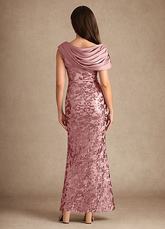 Azazie Marion Mother of the Bride Dresses Dusty Rose Mermaid Sequins Dress image2