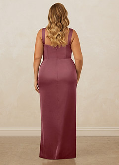 Christian Siriano Bridal for Azazie 1017 Bridesmaid Dresses Desert Rose Sheath Sweetheart Neckline Stretch Satin Dress image11