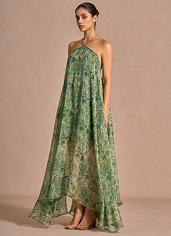 Jubilee Green Floral Maxi Dress image4