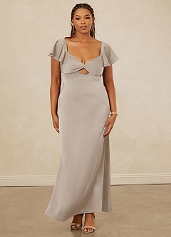Christian Siriano Bridal for Azazie 1005 Vestidos de damas de honor Vestido de Escarcha de Satén Elástico de Corte Recto con Escote de Corazón image12