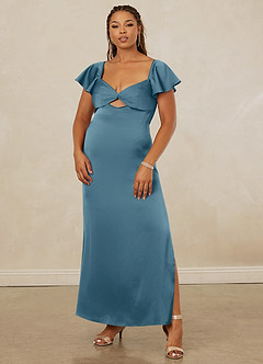 Christian Siriano Bridal for Azazie 1005 Bridesmaid Dresses Bermuda Sheath Sweetheart Neckline Stretch Satin Dress image9