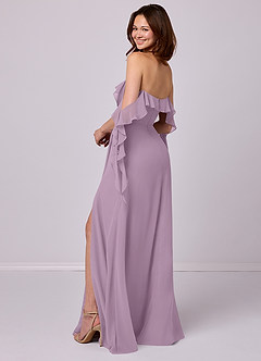 Barbie ♥ Azazie Bridesmaid Dresses Wisteria A-Line Off the Shoulder Chiffon Convertible Dress image3
