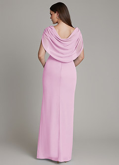 Azazie Hadley Bridesmaid Dresses Candy Pink Mermaid Pleated Chiffon Dress image1