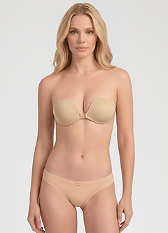 front Halbunsichtbare Push-up-Brustwarzen-Pasties – Atmungsaktives 8-Loch-Gewebe