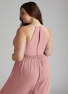 Azazie Kenzi Brudtärnklänningar Jumpsuit av i Chiffong Plisserad image10