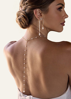 front Chaîne de corps avec mini perles au dos