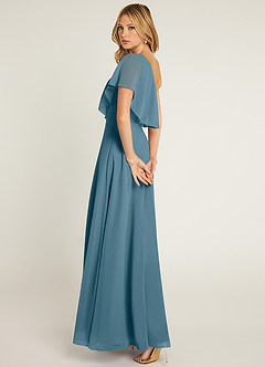Azazie Lizzy Bridesmaid Dresses Bermuda A-Line One Shoulder Chiffon Dress image6