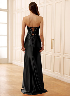 Arizona Noir Robe de bal corset en dentelle strass image2