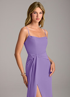 Azazie Tahlia Abiti da Damigella Abito A-Line in Chiffon Con Cintura Tahiti image2