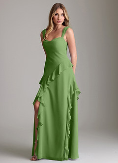 Azazie Sloane Bridesmaid Dresses Basil A-Line Sweetheart Neckline Chiffon Dress image1