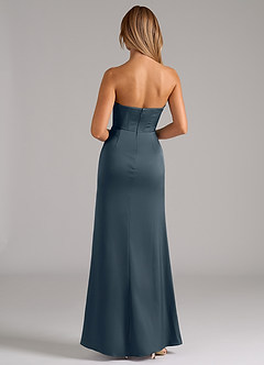 Azazie Johana Brautjungfernkleider Wandelbar Meerjungfrau-Linie Schulterfrei Stretch-Satin Kleid Zwielichtviolett image7