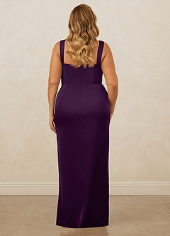 Christian Siriano Bridal for Azazie 1017 Bridesmaid Dresses Grape Sheath Sweetheart Neckline Stretch Satin Dress image11