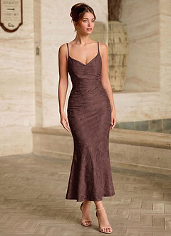 Ladow Mocha Coco Jacquard Wedding Guest image3