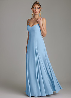 Azazie Imani Final Sale Dusty Sage A-Line Sweetheart Neckline Chiffon Dress image6