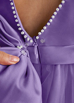 Azazie Cookie Flower Girl Dresses Tahiti A-Line Bow Tulle Dress image5