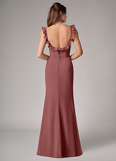 Azazie Callie Bridesmaid Dresses Amethyst Mermaid Side Slit Chiffon Convertible Dress image2