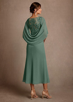 Azazie Forums Mère de la mariée Robes Robe Trapèze en Dentelle Eucalyptus image2