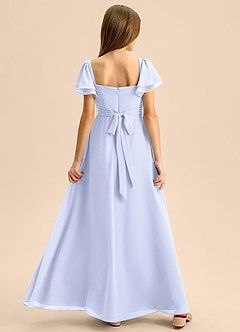Azazie Azey Junior Lavender A-Line Ruched Chiffon Dress image2