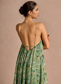 Jubilee Green Floral Maxi Dress image6