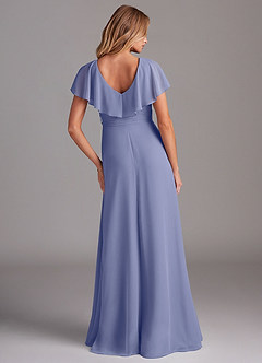 Azazie Lainey Bridesmaid Dresses Lavender A-Line with Pockets Chiffon Dress image7