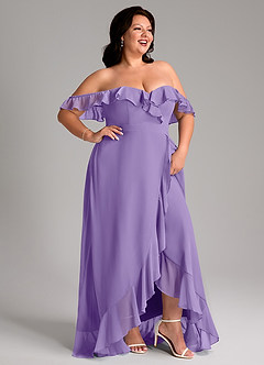 Azazie Lyra Bridesmaid Dresses Tahiti A-Line Chiffon Convertible Dress image14