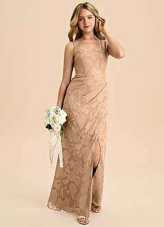 Azazie Mero Junior Klä av Tubklänning i Blommig Utbrändhet Plisserad image6