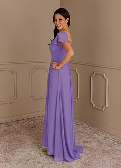 Azazie Gwenyth Abiti per la Madre della Sposa Abito A-Line in Chiffon Pizzo Tahiti image5