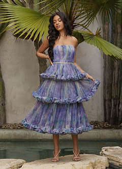Deena Lilac Midi Dress image2
