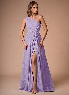 Hermosa Lilac One Shoulder Maxi Dress image5